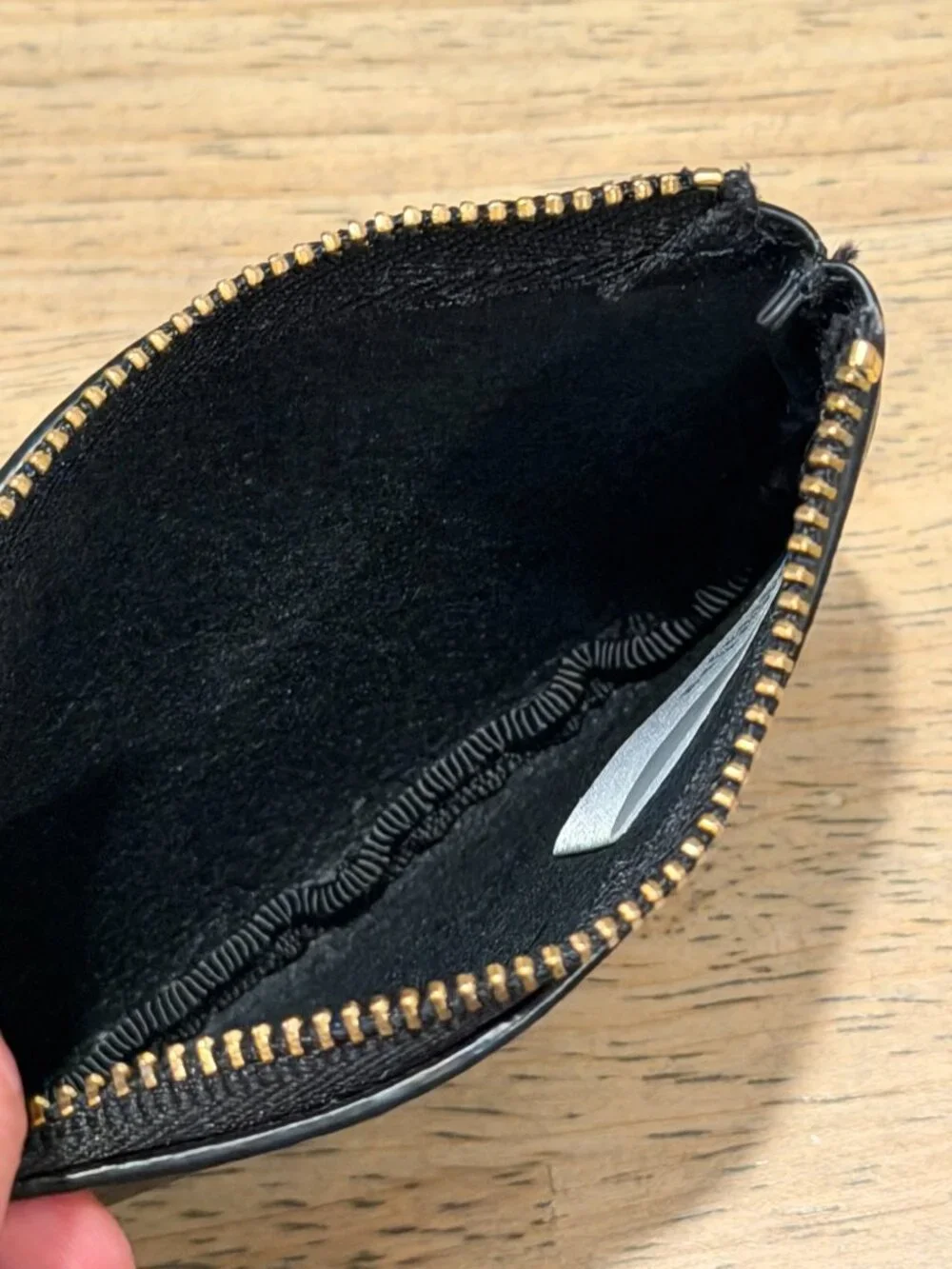 Fossil Black Pebble Leather Coin Purse Key Ring Case